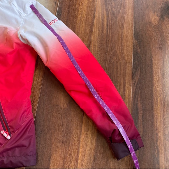 Roxy Dry Flight Gradient Ski Insulated Jacket Hot Pink Ombré No Hood M - Picture 12 of 16